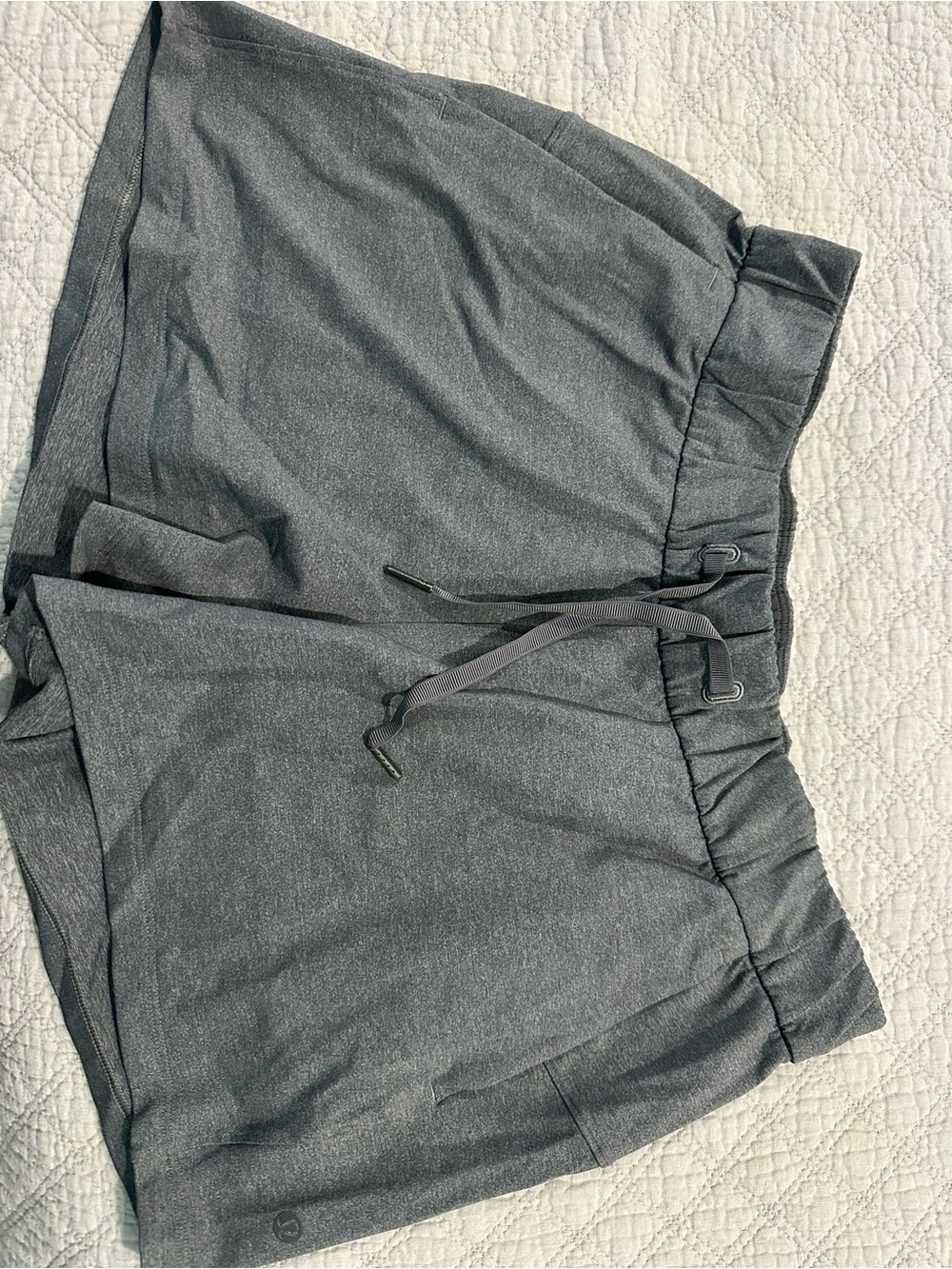 lululemon athletica Heather Charcoal Gray Athletic Shorts